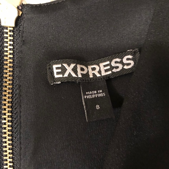 EXPRESS black cocktail cutout dress - Picture 2 of 4